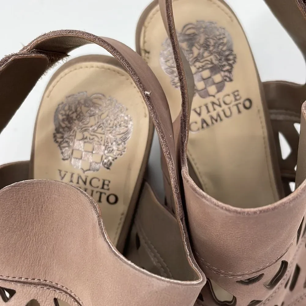 Vince Camuto Cutout Nubuck Sandals- Deverly - Picture 6 of 9